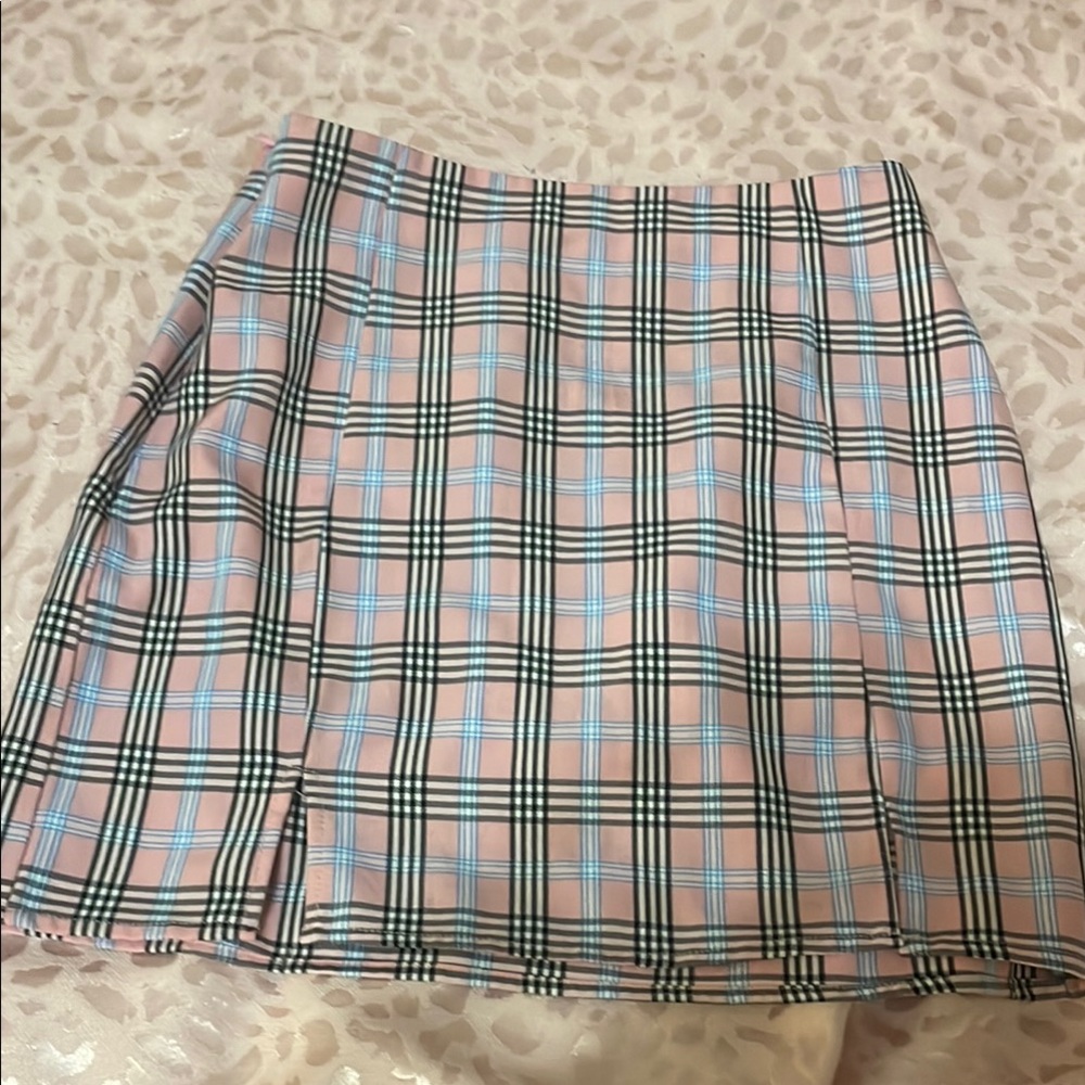 Plaid Pink Skirt